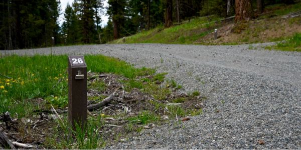 Wishbone Number Posts at Kentucky Alleyne Provincial Park